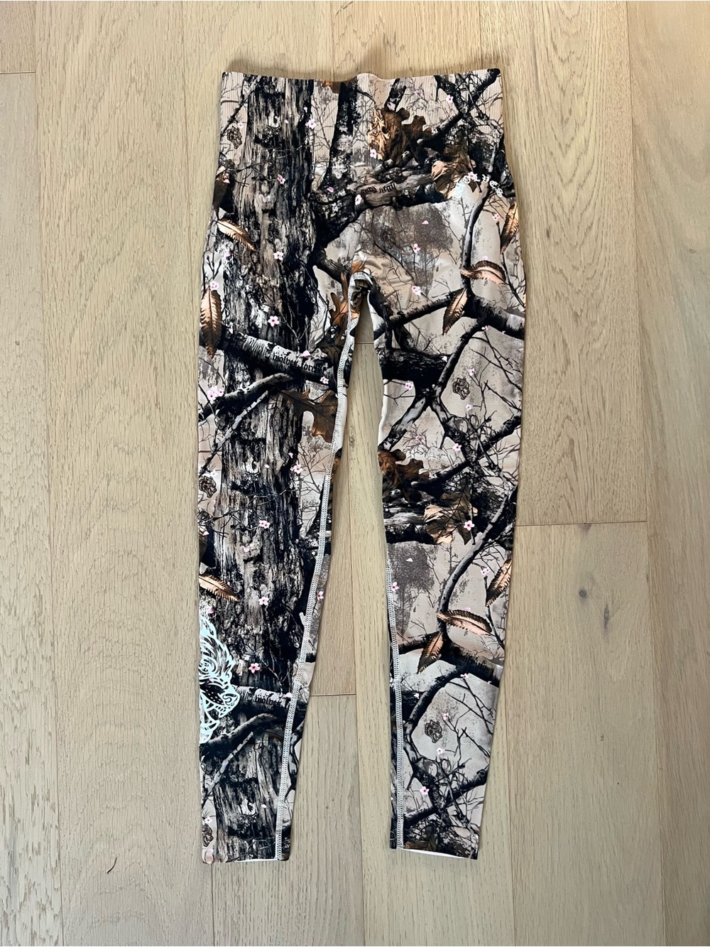 Darc Sport Camo Tree Print Leggings in Black, Brown, Tan